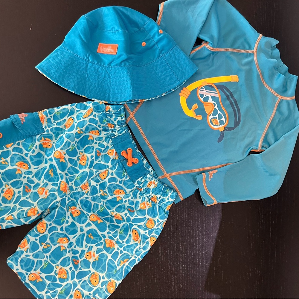 Kids Swim Set - Blue and Orange